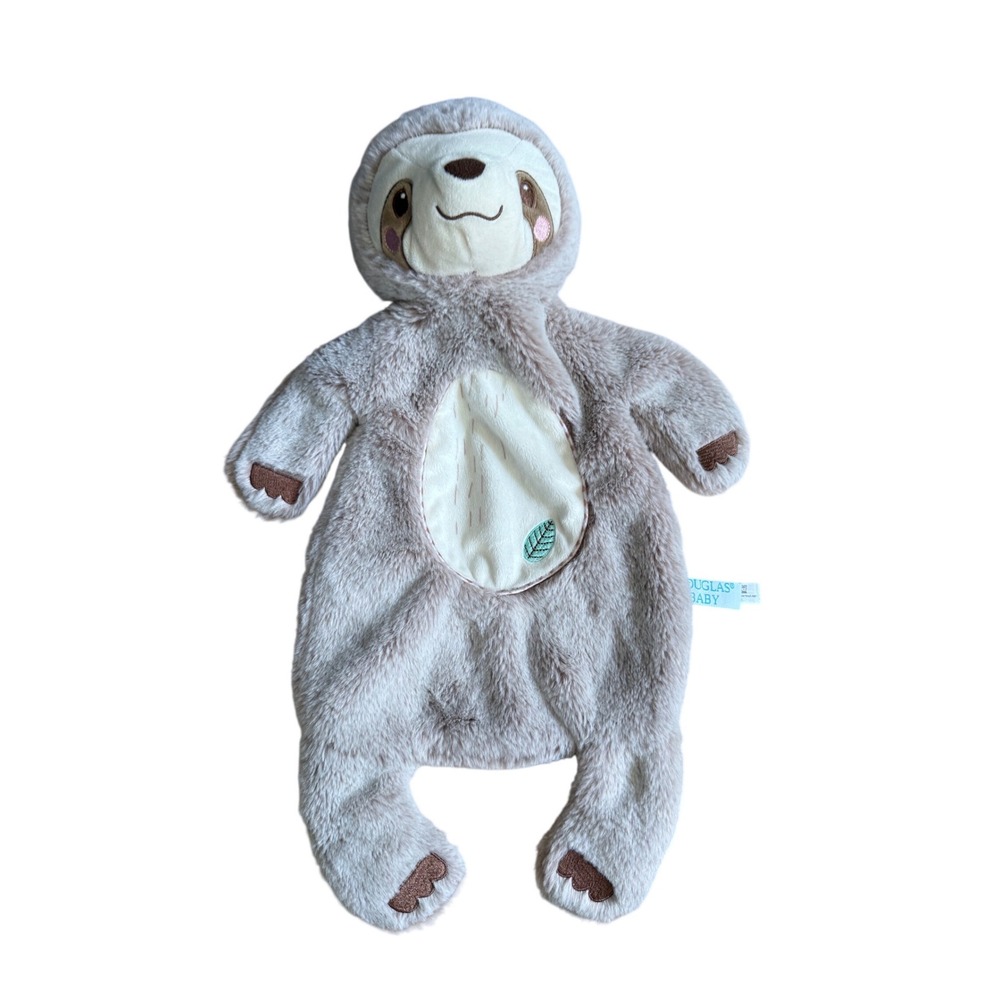 Douglas Baby Sloth lovey flat soft stuffed animal plush infant toy security item